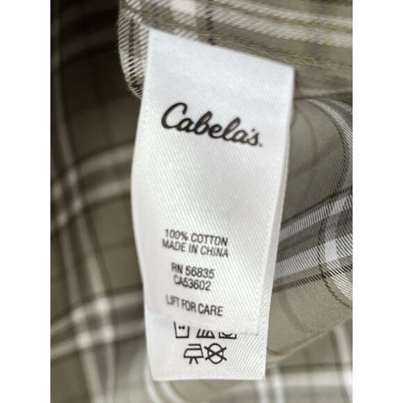 Cabela’s Men’s XL Wrinkle-Free Plaid Button-Down Shirt – Long Sleeve 100% Cotton - Picture 3 of 6